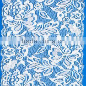 elastic spandex swiss voile lace trim