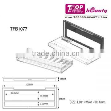 TOP QUALITY Multi-color Empty Rectangle Eyeshadow Case With Clear Plastic Lid photo-6