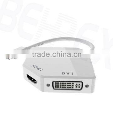 3-in-1 Mini Displayport Adapter DP to VGA DVI for MacBook photo-3