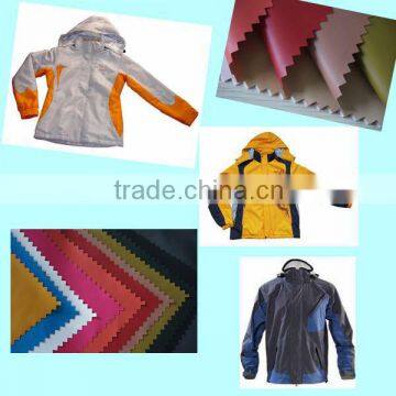 semi-dull plain pattern pu leather material for garments