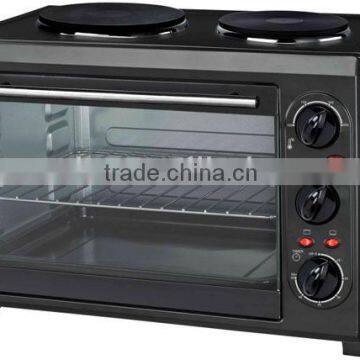 CE/GS/CB certified soutch africa popular 28L electric oven with two burner