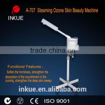 hot sale facial face steamer beauty instrument , eyelash moisturizer vapour ozone face steamming machine A-707