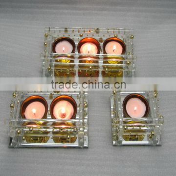 wholesale diwali gifts yellow square plate holder