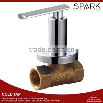 High quality 3/4 quarter inch bathroom brass stop cock wall water valve