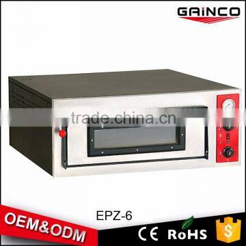 kitchen equipment terracotta pizza oven stainless electric pie baking oven pizza oven china manufacturers EPZ-6