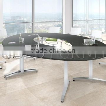 New Fashion Oval Shape Round Wooden Office conference table(SZ-MT119-1)