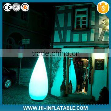 Romantic party decoration inflatable candle with led light for event,party,club decoration
