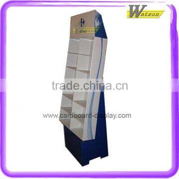 fashion shop hot sale grid cardboard display shelf for wallet