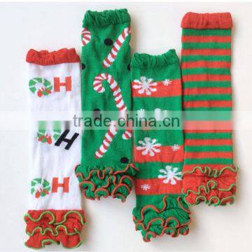 New baby christmas leg warmers red and green leg warmers infant socks leggings LW-25