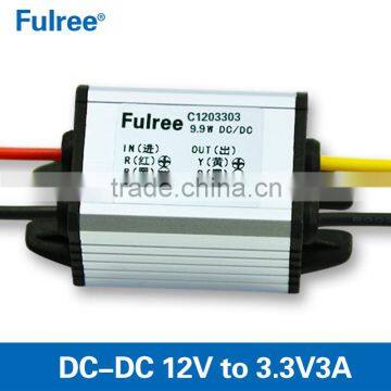 aluminum alloy case 12v to 3.3v dc-dc step down converter, 3.3v car power supply module
