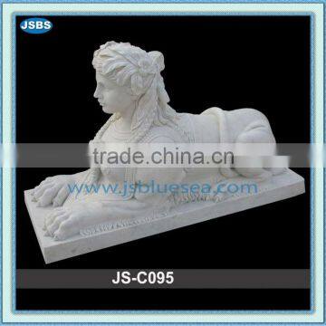 White Marble Sphinx Sculpture