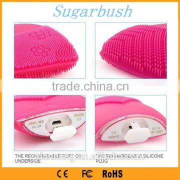 Rechargeable Popular Multi-function Anion Silicone Facial Cleansing Brush for Personal Use photo-3