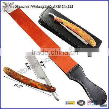 Leather Strop Barber Razor Cut Straight Sharpening Strap Knife