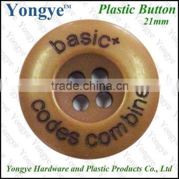 4 hole injection custom made plastic buttons for garments, Plastic snap button