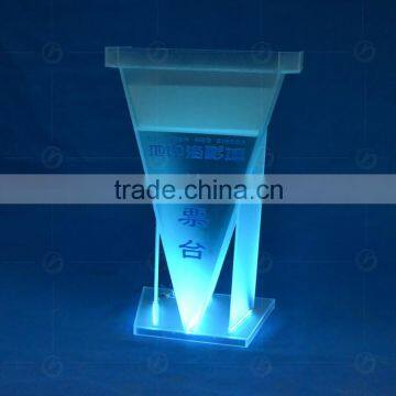 Night Bar Acrylic LED Table Designs, Night Club dj Facade, Night Bar Booth, LED Lectern With Drawer photo-5