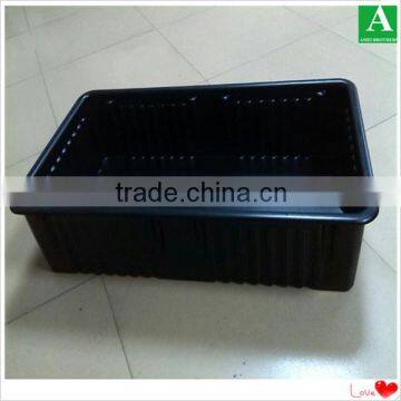 Black Thick Vacuum Forming Plastic ps Tray Without Flocking photo-2