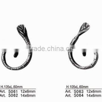 Forged/Cast Decorative Wrought Iron C/S Scrolls, Wrought Iron Metal Ornaments For Gates/Fences/Stairs/Railings Art.5059-5066