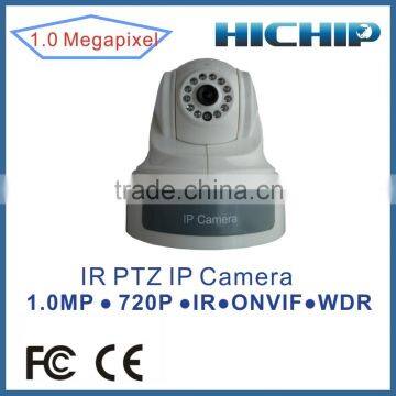 Hichip HD 720P Megapixel Indoor Pan Tilt IP Camera with IR Cut, POE Wifi optional