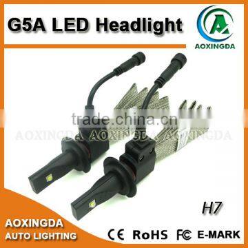 2015 newest H7 LED headlight bulb CREE 5000LM with flexible copper wire heat sink