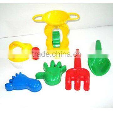 plastic sand beach toy set for kids