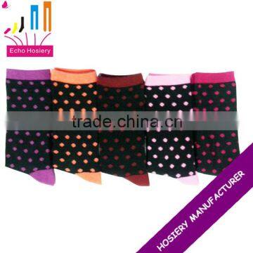 colorful dots cotton socks for women