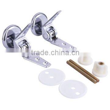 Zinc Toilet Seat Hinge, With Screw Fitting Parts, Chrome Finish, X29030