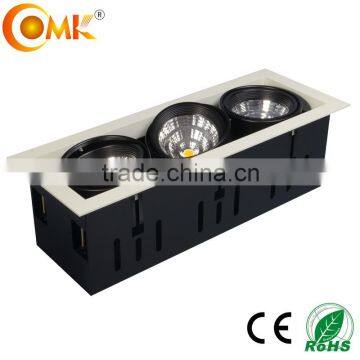 High power 3*1*30W COB led grille light fixture