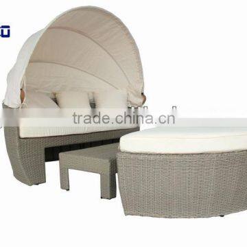 Granco KAL076 garden wicker sun lounger furniture
