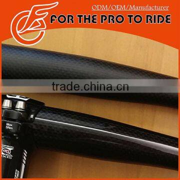 OEM MTB Mountain Bikes Bicycle Full Carbon Fiber Flat Handlebar 580mm to 680mm