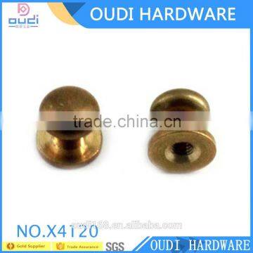 High Quality Antique Brass Ponted Studs With Screws Metal Nipple Nail photo-2
