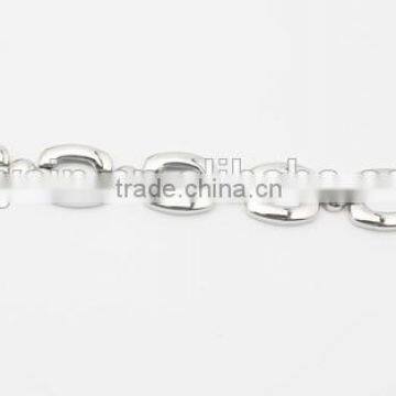 316L Stainless Steel Link Chain Bracelet and Necklace Jewelry Set photo-4