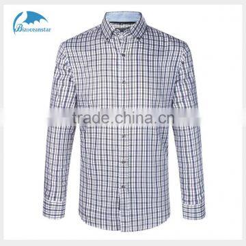 Custom Top Quality Business Mens Dress Shirt Wool Plaid Shirts for Business Man Quality Choice photo-1