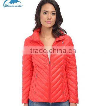 2015 New Wholesale Fancy Womens Short Down Overcoat for Girls
