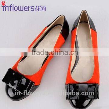 Quality handmade genuine leather fashion wholesale china women shoes flat