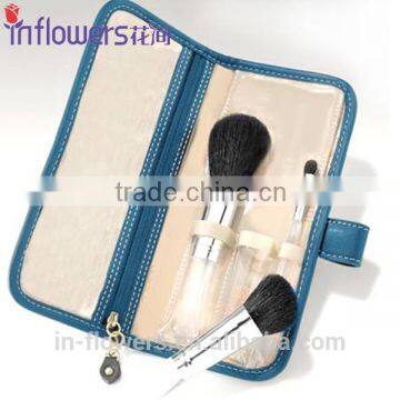 Eco-friendly cosmetic brush set with container