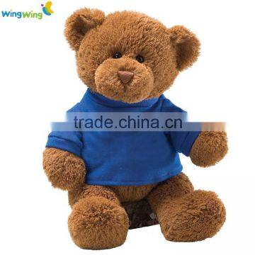 Alibaba factory wholesale mini teddy bear, Custom Plush Toy Panda with T-Shirt Embroidered Logo