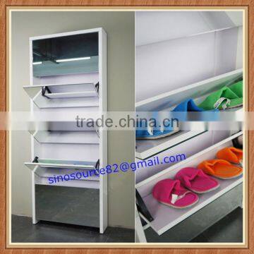 classic melamine shoe cabinet with mirror,shoe rack,shoe shelf,shoe ark