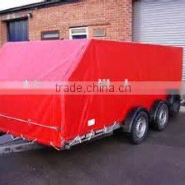 Red Cargo Trailer Tarps