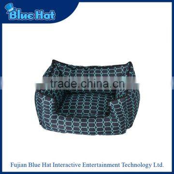 Wholesale high quality navy lattice soft bed dog sofa