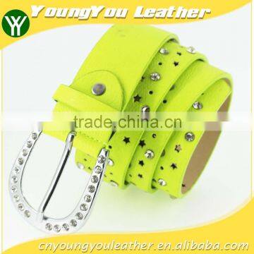 Women'sfashion Women Jeans Rhinestone Belt With Shiny Silver Rhinestone Buckles in Yiwu