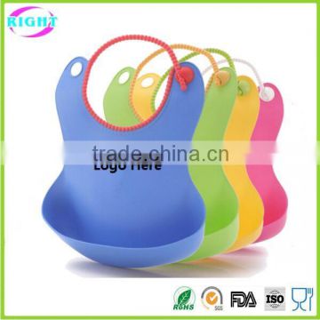 Soft and waterproof silicone baby bibs wholesale