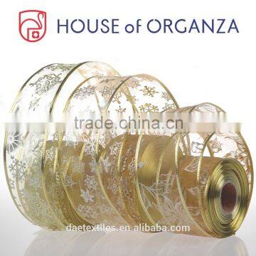 Gift Decorative Organza Wired Christmas Ribbons Quality Choice photo-6