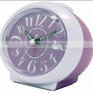 Plastic ball shaped table alarm clock