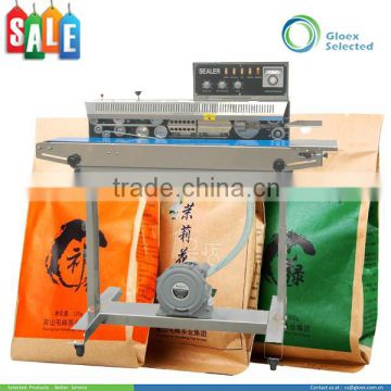 Automatic electric band hot selling continuous sealer with printing