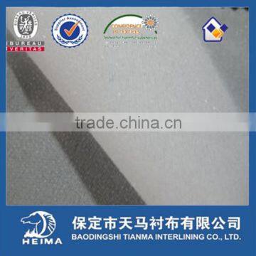 Plain woven fusible interlining fabric