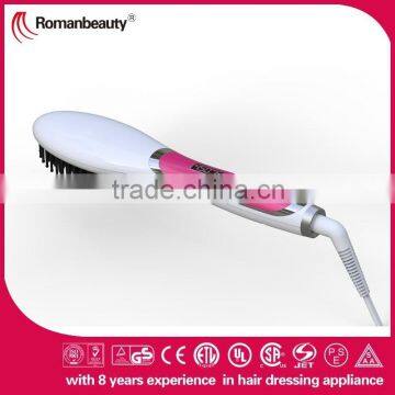 2016 New electrical hair straightener brush as seen on tv