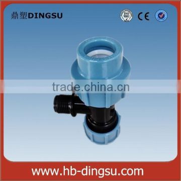 Male Union Tee PP compression fittings for PE pipe