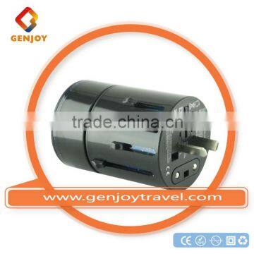 All-in-one Newest design portable travel adaptor plug usb 2.1A usb 2 pin to 3 pin uk plug worldwide adapter