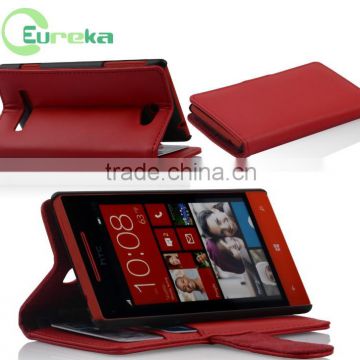 New arrival wallet leather case for HTC 8S