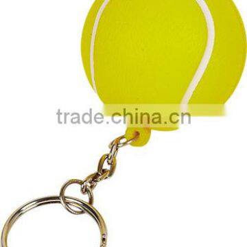 Eco-friendly promotional anti-stress PU ball shape keychain